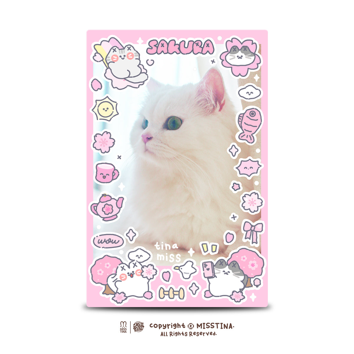 「MISSTINA」Spring Symphony Mi Stickers, Three Star Sparkling Sand Films, Original Handmade Curtain Matte Film, Guka Stickers