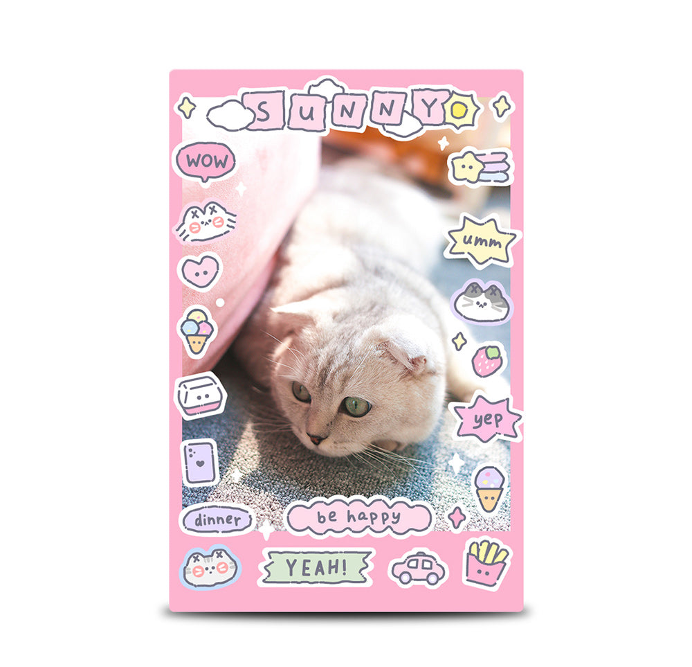 "MISSTINA" slightly sweet deco sticker roll tape star glitter sand film original handbook matte film star coo card