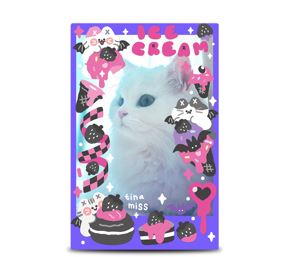 「MISSTINA」MI Devil's Food Halloween Original Flash Film Sticker Waterproof Notebook Star Card Guka