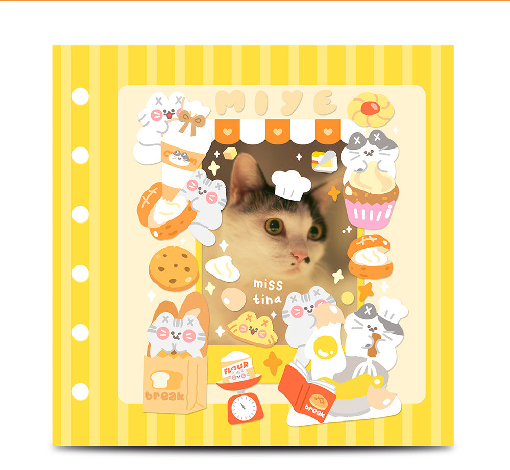 「MISSTINA」 Vitality Baking MI Series Flash Film Stickers Original Waterproof Diary Notebook Stickers Star Cards