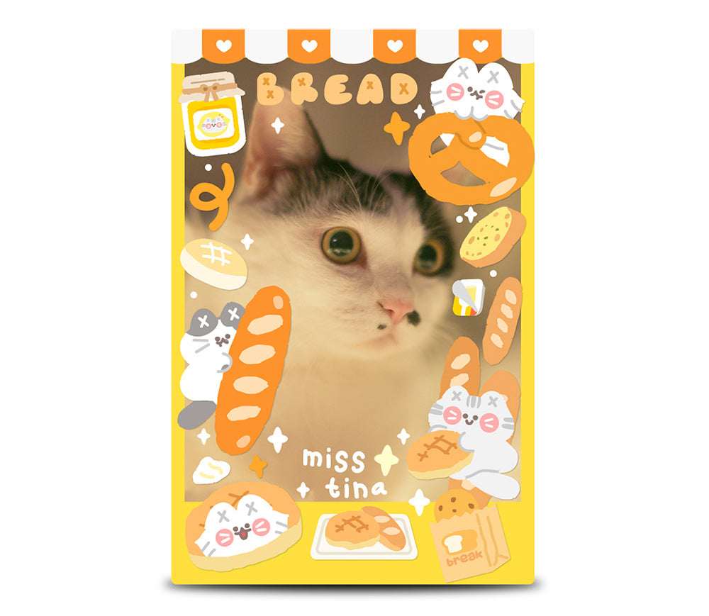 「MISSTINA」 Vitality Baking MI Series Flash Film Stickers Original Waterproof Diary Notebook Stickers Star Cards