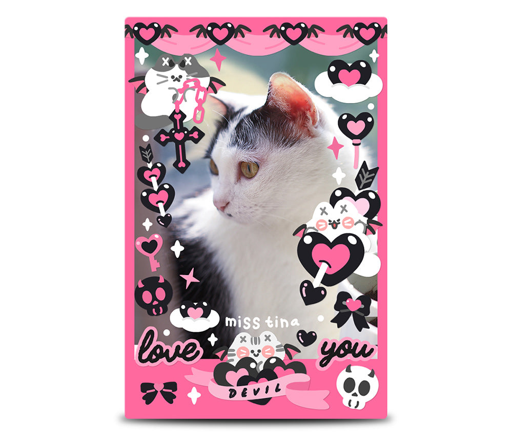 "MiTian Club" Devil MI series large cut film matte film stickers original waterproof notebook stickers Guka